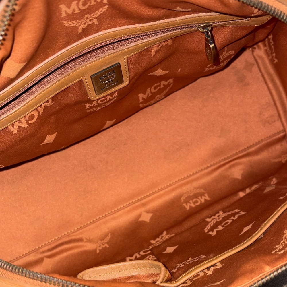 MCM Cognac Visetos Satchel - Picture 11 of 14